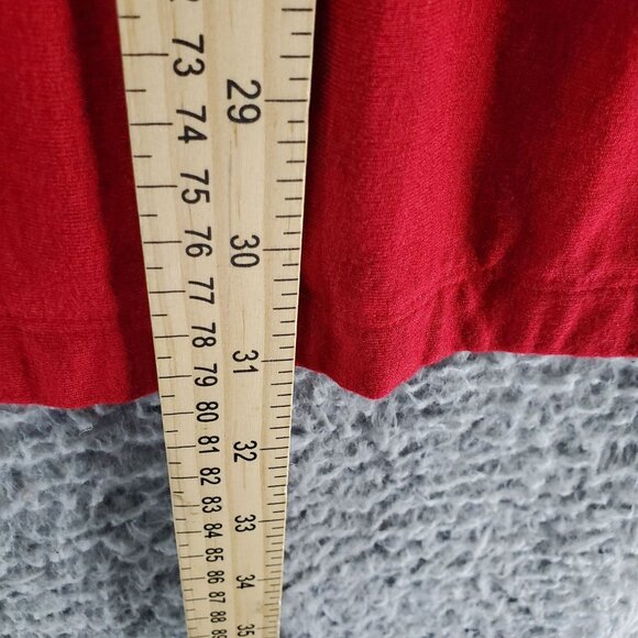 Bryn Walker Sweater Women’s Size Large Red Oversized Loose Fit 3/4 Sleeve Pullov - Picture 6 of 10